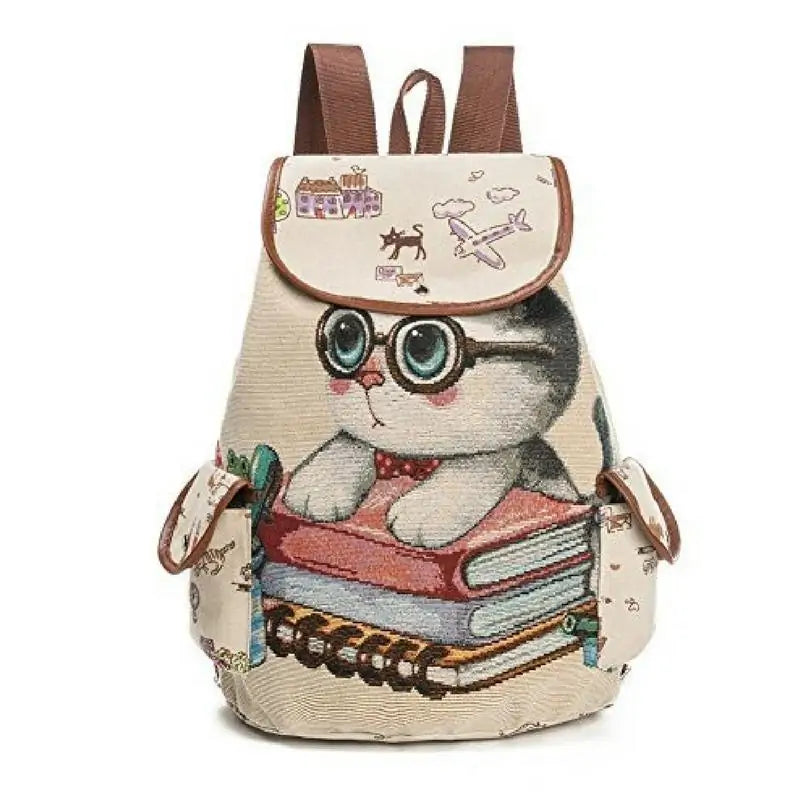 Graphic Drawstring Backpack