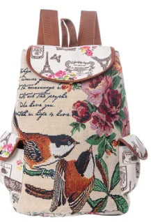 Graphic Drawstring Backpack