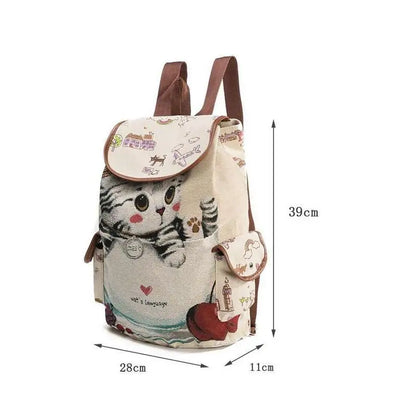 Graphic Drawstring Backpack